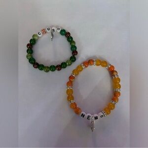 💚 Handmade Finding Nemo & Crush Handmade Bracelet Set
